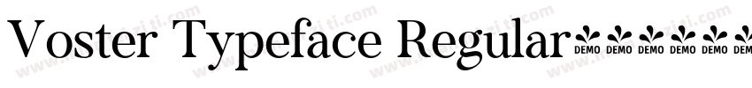 Voster Typeface Regular字体转换